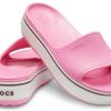 Klapki Crocs Crocband Platform Slide z grubą podeszwą w kolorze różowym 205631-6QF