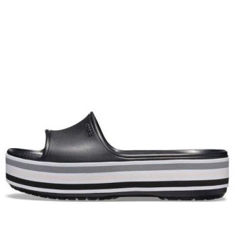 Klapki Crocs Crocband Platform Slides „Black Grey White” 205693-001