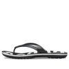 Klapki Crocs Crocband Printed Flip czarno-białe 205943-066
