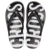 Klapki Crocs Crocband Printed Flip czarno-białe 205943-066