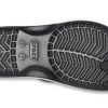 Klapki Crocs Crocband Printed Flip czarno-białe 205943-066