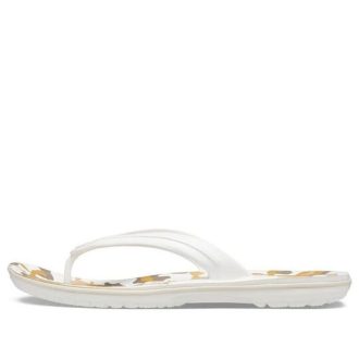 Klapki Crocs Crocband Printed Flip Flops „White Tan” 205943-94S