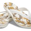 Klapki Crocs Crocband Printed Flip Flops „White Tan” 205943-94S