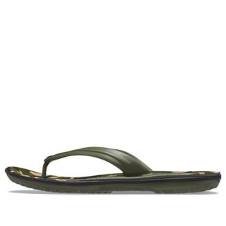 Klapki Crocs Crocband Printed w kolorze zielonym 205943-30Q