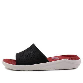 Klapki Crocs LiteRide „Czerwono-Czarno-Białe” 205183-066