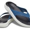 Klapki Crocs LiteRide Outdoor Beach Flip-Flops Black Blue 205182-4SB