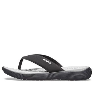 Klapki Crocs Reviva Białe Czarne 205715-060