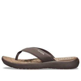 Klapki Crocs Reviva „Brown Espresso” 205715-22Z