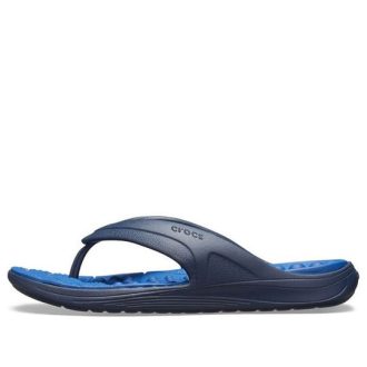 Klapki Crocs Reviva w kolorze głębokiego błękitu 205545-4HI