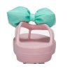 Klapki Crocs (WMNS) Classic Platform Bow Flip Flops „Pink Teal” 210182-606