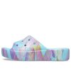 Klapki Crocs (WMNS) Classic Platform Palm Print „Blue Multi-Color” 208607-4NQ