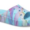 Klapki Crocs (WMNS) Classic Platform Palm Print „Blue Multi-Color” 208607-4NQ