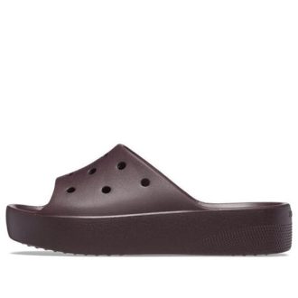 Klapki Crocs (WMNS) Classic Platform Slides „Dark Cherry” 208180-6WD