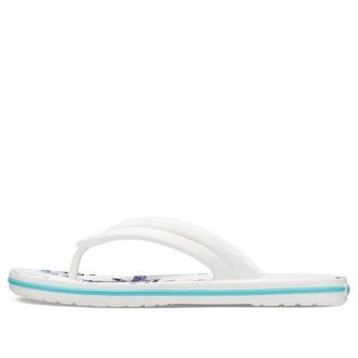 Klapki Crocs (WMNS) Crocband Flowers białe 206101-1C8
