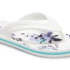 Klapki Crocs (WMNS) Crocband Flowers białe 206101-1C8