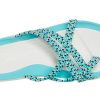 Klapki Crocs (WMNS) dzianinowe, niebiesko-białe, 205728-4DY