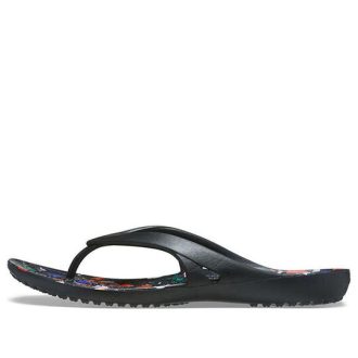 Klapki Crocs (WMNS) Kadee 2 Printed Flip Minimalistic Casual, czarne, 206866-001