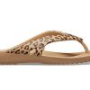 Klapki Crocs (WMNS) Kadee ll z nadrukiem w panterkę, brązowe, 206398-98R
