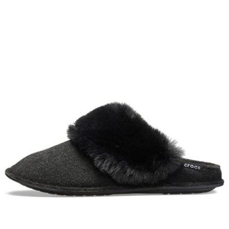 Klapki Crocs (WMNS) Mule Fur „Black” 205394-001