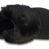 Klapki Crocs (WMNS) Mule Fur „Black” 205394-001