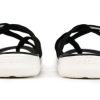 Klapki Crocs (WMNS) na plażę i basen „Czarno-białe” 205479-066