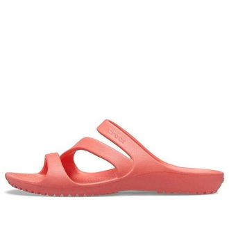 Klapki Crocs (WMNS) Pomarańczowo-czerwone 206756-6SL