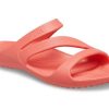 Klapki Crocs (WMNS) Pomarańczowo-czerwone 206756-6SL