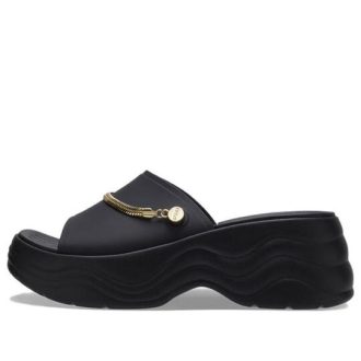 Klapki Crocs (WMNS) Skyline Shimmer „Black Gold” 208582-072