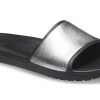 Klapki Crocs (WMNS) Sloane Shine Low Slide Flat Casual Black Silver „Black Silver” 206921-001