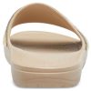 Klapki Crocs (WMNS) Sloane Shine Low Slide Minimalistyczne, codzienne, płaskie, brązowo-złote, w kolorze „Brown Gold” 206921-212
