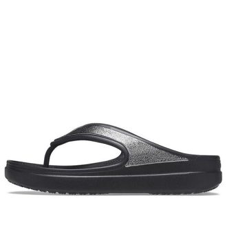 Klapki Crocs (WMNS) z grubą podeszwą, czarne, 206919-001