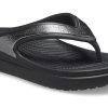Klapki Crocs (WMNS) z grubą podeszwą, czarne, 206919-001