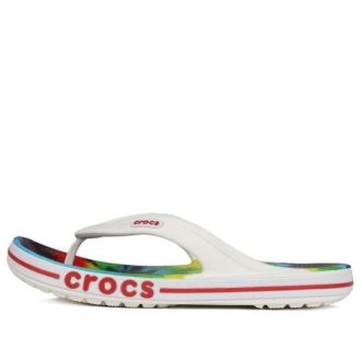 Klapki Crocs z wzorem tie-dye, białe, unisex, „Białe” 206358-94S