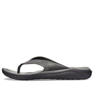 Klapki plażowe Crocs LiteRide Minimalistic w kolorze ciemnoszarym 205182-0DD