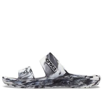 Klapki sportowe Crocs Classic Clog Marble Beach Sports Unisex, biało-czarne, 207701-103 Klapki sportowe Crocs Classic Clog Marble Beach Sports Unisex, biało-czarne, 207701-103