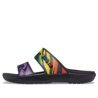 Klapki sportowe Crocs Classic odporne na zużycie, antypoślizgowe, unisex, czarne, 207346-0C4 Klapki sportowe Crocs Classic odporne na zużycie, antypoślizgowe, unisex, czarne, 207346-0C4