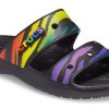 Klapki sportowe Crocs Classic odporne na zużycie, antypoślizgowe, unisex, czarne, 207346-0C4 Klapki sportowe Crocs Classic odporne na zużycie, antypoślizgowe, unisex, czarne, 207346-0C4