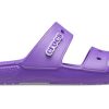 Klapki sportowe Crocs Classic Soft Sole Cozy Flat Heel Unisex Fioletowe 206761-518