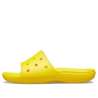 Klapki sportowe Crocs Cozy antypoślizgowe unisex żółte 206121-7C1