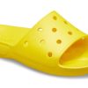 Klapki sportowe Crocs Cozy antypoślizgowe unisex żółte 206121-7C1