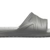 Klapki sportowe Crocs Reviva Cozy antypoślizgowe, płaskie, unisex, szare, 205546-0DV