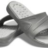 Klapki sportowe Crocs Reviva Cozy antypoślizgowe, płaskie, unisex, szare, 205546-0DV