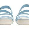 Klapki sportowe Crocs (WMNS) na płaskim obcasie, niebieskie, 203998-4JQ