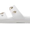 Klapki sportowe Crocs (WMNS) Soft Sole Cozy Outdoor na płaskim obcasie, białe, 207387-103