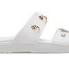 Klapki sportowe Crocs (WMNS) Soft Sole Cozy Outdoor na płaskim obcasie, białe, 207387-103