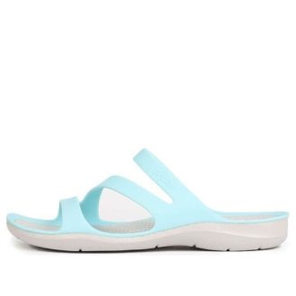 Klapki sportowe Crocs (WMNS) Swiftwater „Niebiesko-białe” 203998-4CV