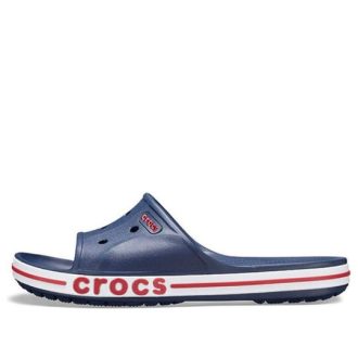 Klapki unisex Crocs Bayaband Clog w kolorze niebiesko-biało-czerwonym 205392-4CC