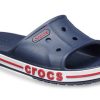 Klapki unisex Crocs Bayaband Clog w kolorze niebiesko-biało-czerwonym 205392-4CC