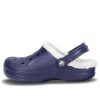 Klapki unisex Crocs Classic Clog Crocs Stay Warm odporne na zużycie, granatowe, 16244-49U