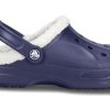 Klapki unisex Crocs Classic Clog Crocs Stay Warm odporne na zużycie, granatowe, 16244-49U